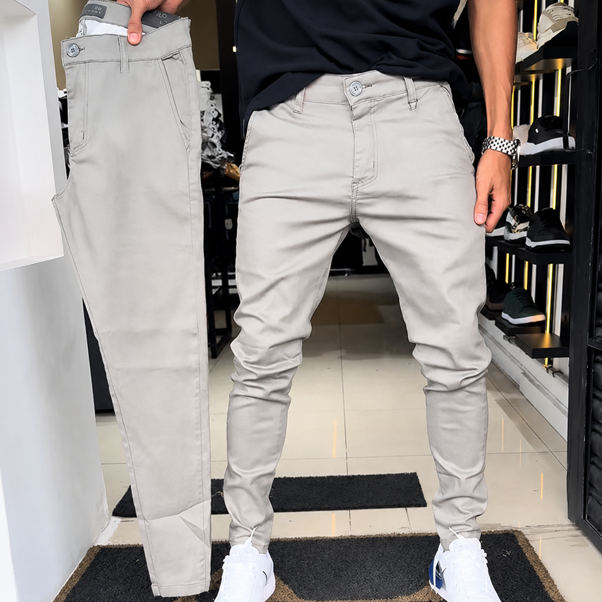 Marlow | Pantalones casual de hombre de corte ajustado
