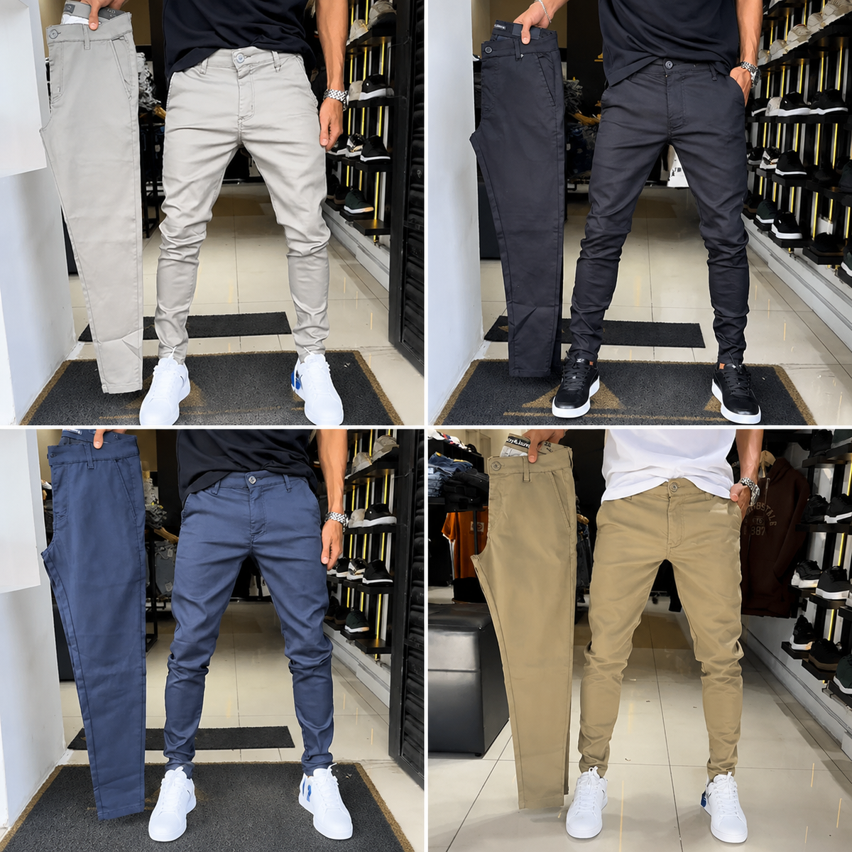 Marlow | Pantalones casual de hombre de corte ajustado