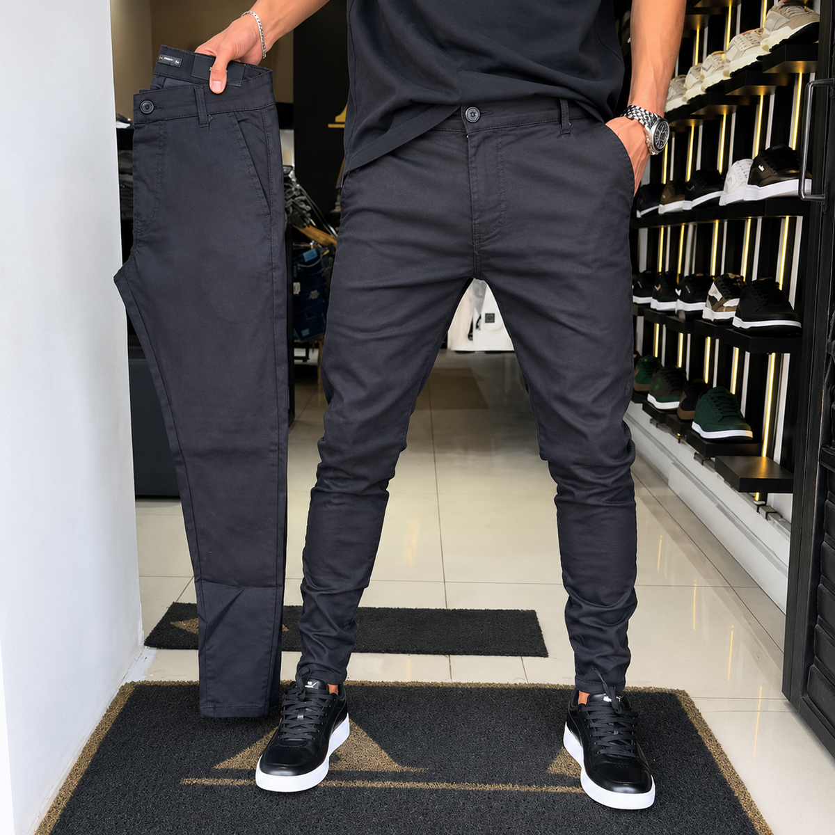 Marlow | Pantalones casual de hombre de corte ajustado