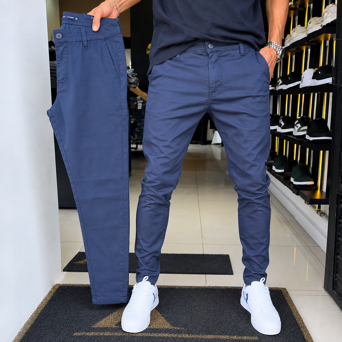 Marlow | Pantalones casual de hombre de corte ajustado