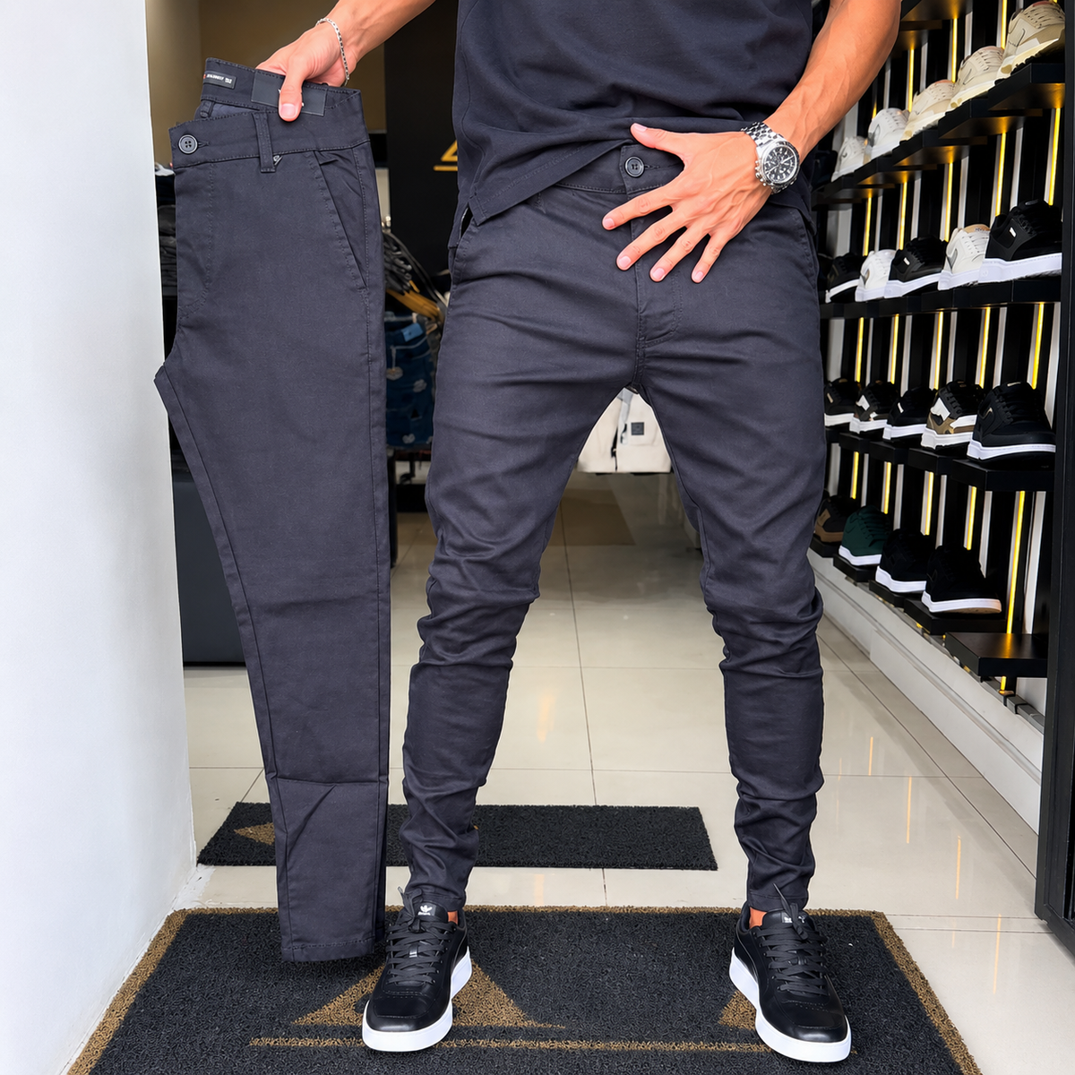 Marlow | Pantalones casual de hombre de corte ajustado