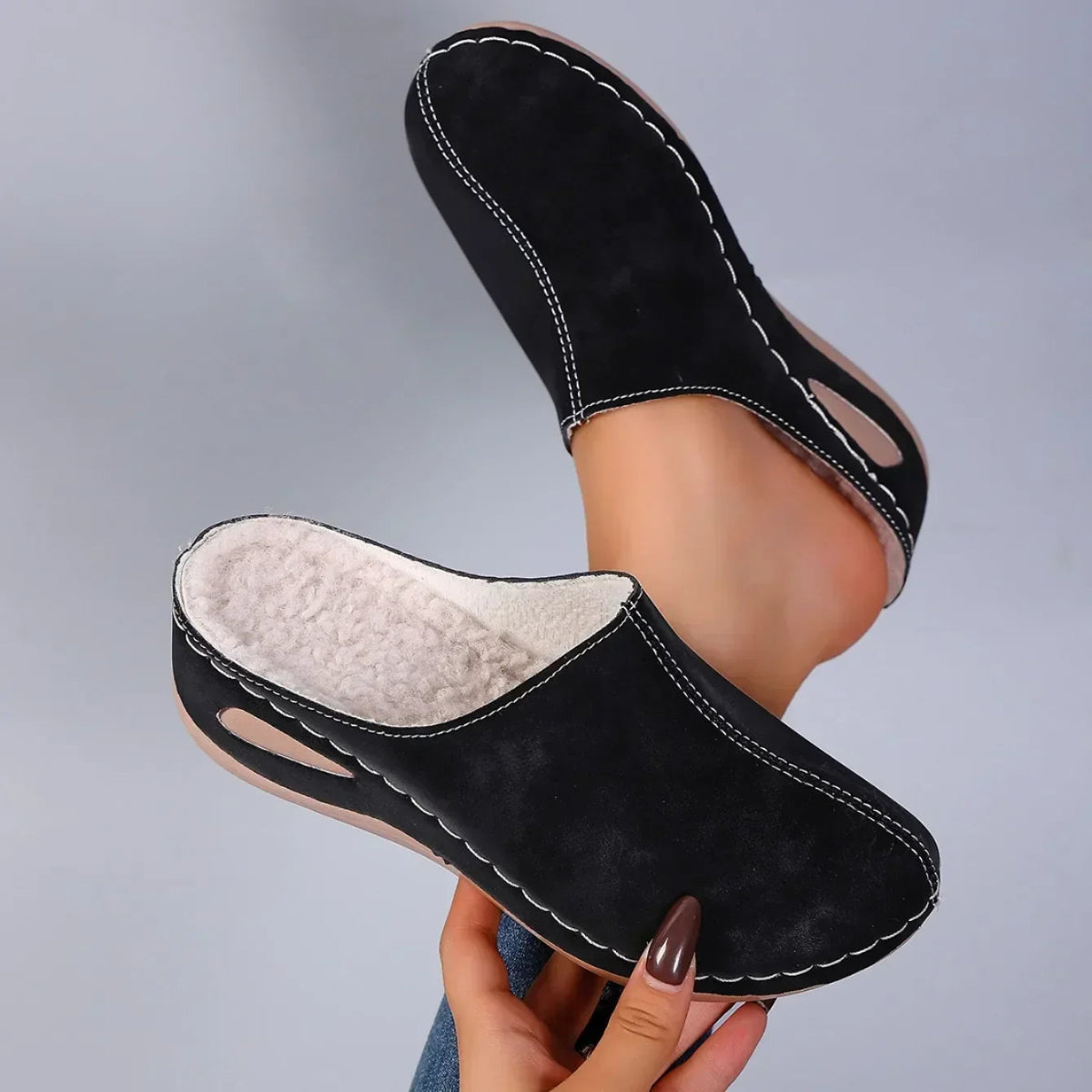 Amelia| Zapatillas Ortopédicas Cálidas para el Confort Diario